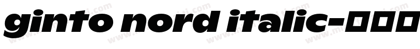 ginto nord italic字体转换